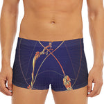 Astrological Sagittarius Sign Print Men's Short Boxer Briefs