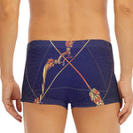 Astrological Sagittarius Sign Print Men's Short Boxer Briefs
