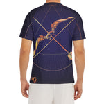 Astrological Sagittarius Sign Print Men's Short Sleeve Rash Guard