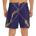 Astrological Sagittarius Sign Print Men's Split Running Shorts