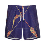 Astrological Sagittarius Sign Print Men's Sports Shorts