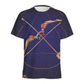 Astrological Sagittarius Sign Print Men's Athletic T-Shirt