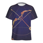 Astrological Sagittarius Sign Print Men's Sports T-Shirt