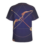Astrological Sagittarius Sign Print Men's Sports T-Shirt