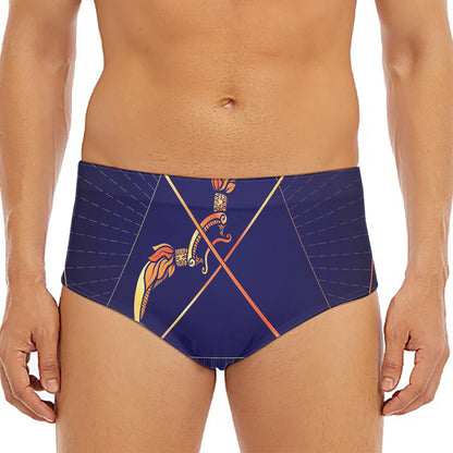 Astrological Sagittarius Sign Print Men's Triangle Swim Briefs