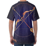 Astrological Sagittarius Sign Print Men's Velvet T-Shirt