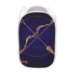 Astrological Sagittarius Sign Print Mesh Laundry Hamper