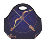 Astrological Sagittarius Sign Print Neoprene Lunch Bag