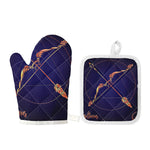 Astrological Sagittarius Sign Print Oven Mitt And Pot Holder Set