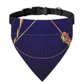 Astrological Sagittarius Sign Print Over The Collar Dog Bandana
