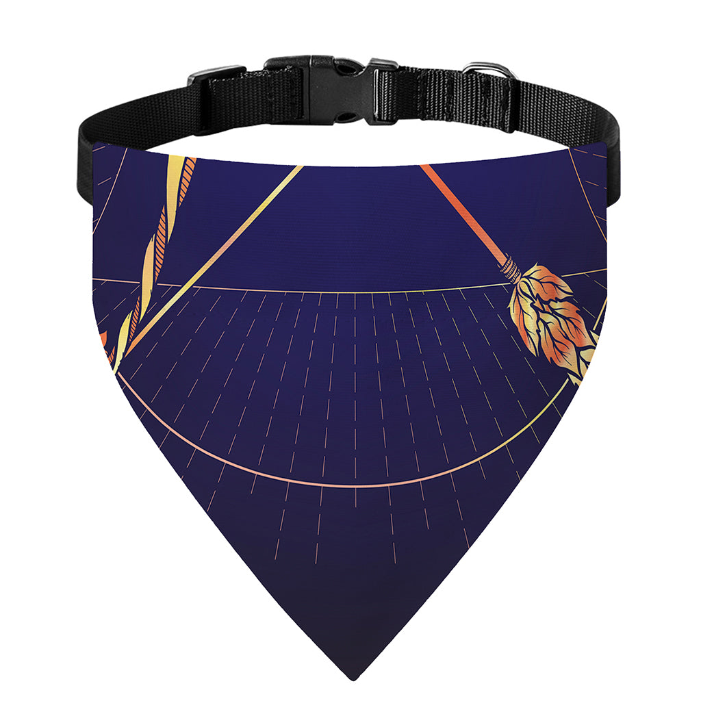 Astrological Sagittarius Sign Print Over The Collar Dog Bandana