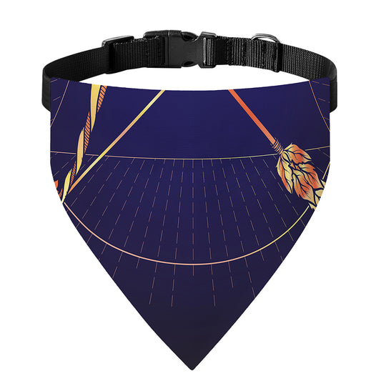 Astrological Sagittarius Sign Print Over The Collar Dog Bandana