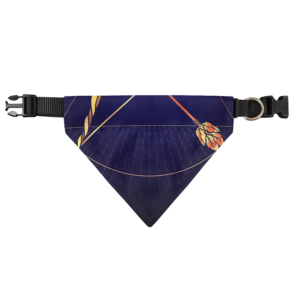 Astrological Sagittarius Sign Print Over The Collar Dog Bandana
