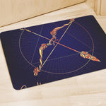 Astrological Sagittarius Sign Print Polyester Doormat