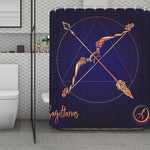 Astrological Sagittarius Sign Print Polyester Shower Curtain