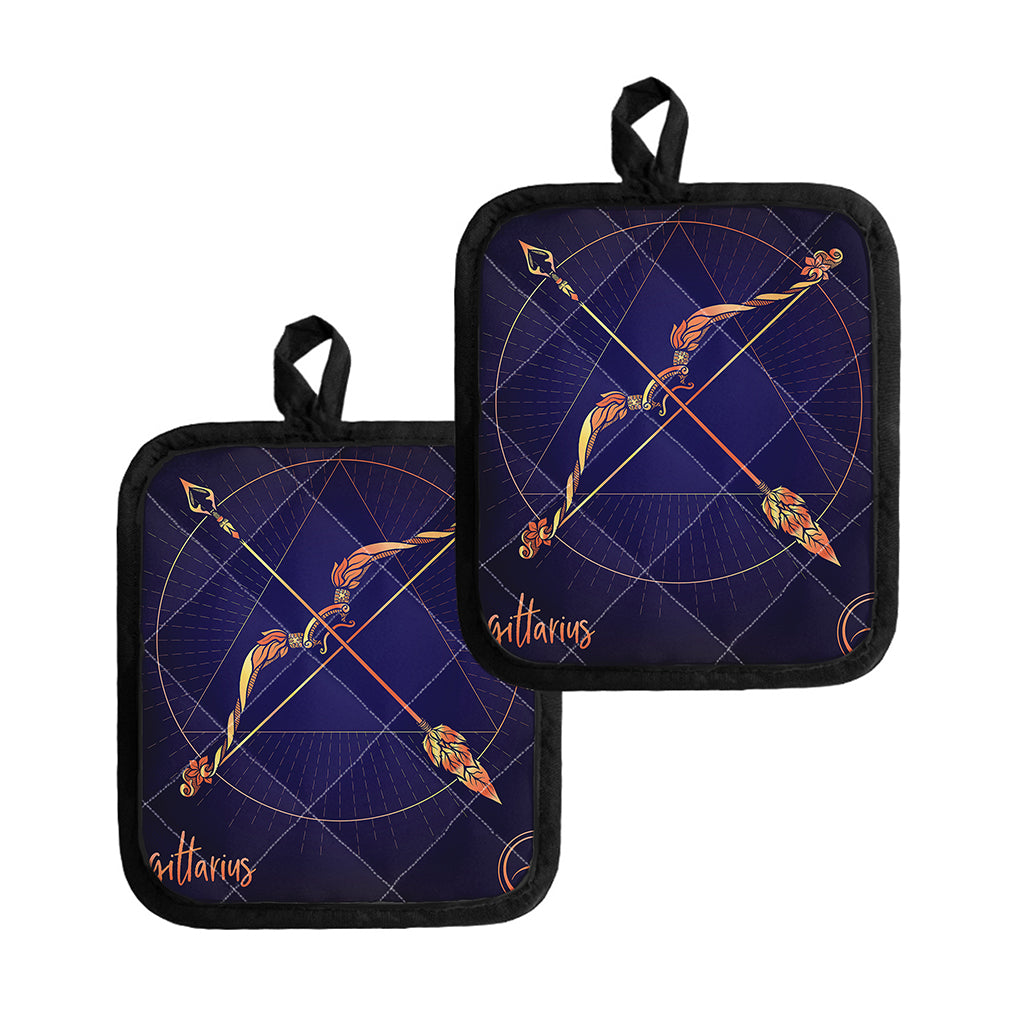 Astrological Sagittarius Sign Print Pot Holders