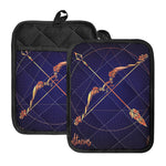 Astrological Sagittarius Sign Print Pot Holders With Pocket