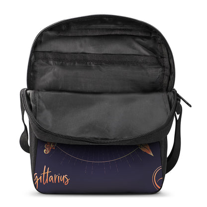 Astrological Sagittarius Sign Print Rectangular Crossbody Bag