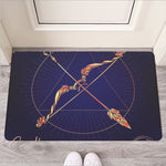 Astrological Sagittarius Sign Print Rubber Doormat