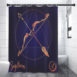 Astrological Sagittarius Sign Print Shower Curtain