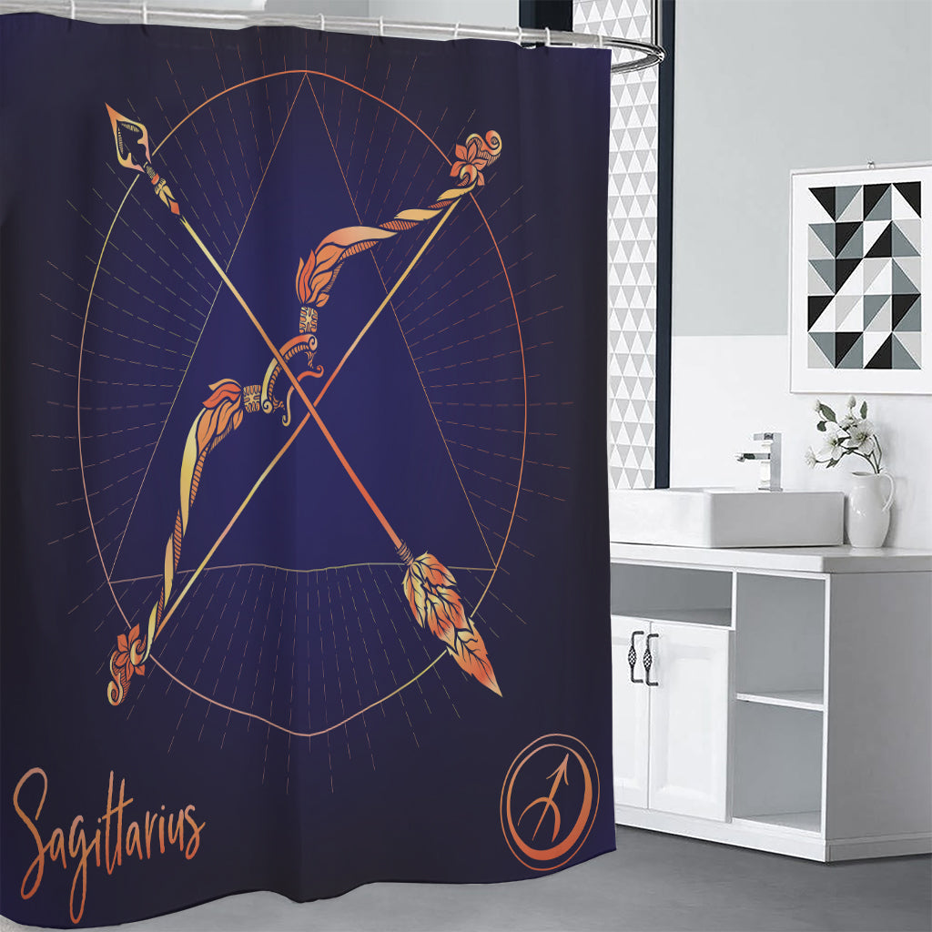 Astrological Sagittarius Sign Print Shower Curtain
