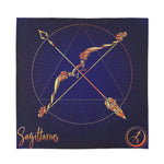Astrological Sagittarius Sign Print Silk Bandana