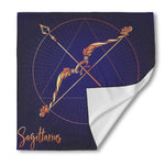 Astrological Sagittarius Sign Print Silk Bandana