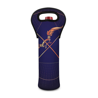 Astrological Sagittarius Sign Print Single Neoprene Wine Tote