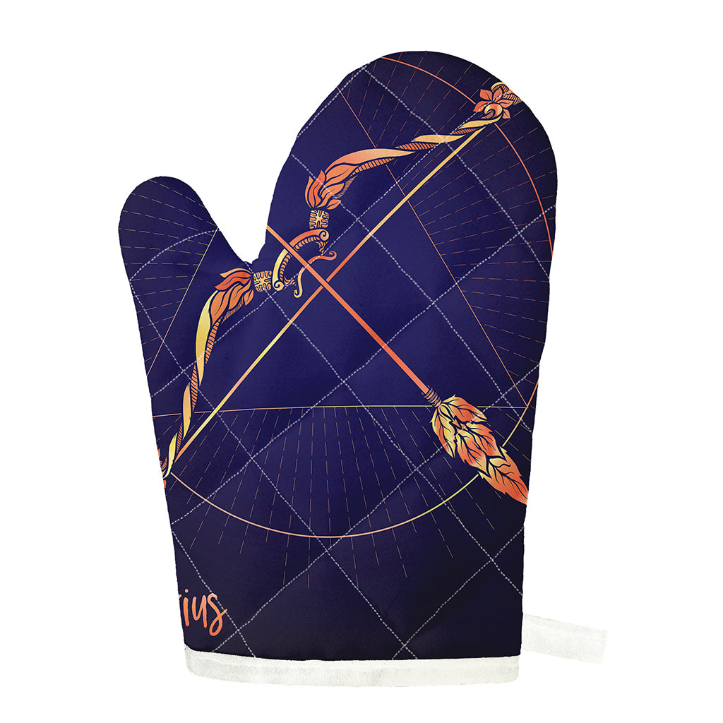 Astrological Sagittarius Sign Print Single Oven Mitt