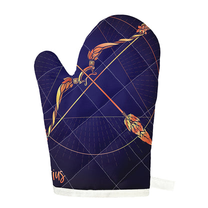 Astrological Sagittarius Sign Print Single Oven Mitt
