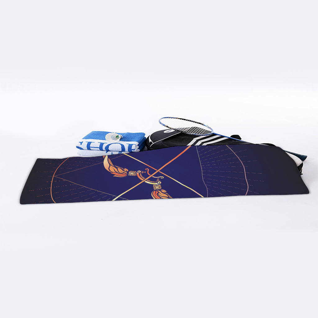 Astrological Sagittarius Sign Print Sports Towel