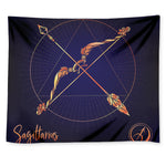 Astrological Sagittarius Sign Print Tapestry