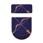 Astrological Sagittarius Sign Print Toilet Lid And Tank Cover Set