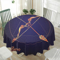 Astrological Sagittarius Sign Print Waterproof Round Tablecloth