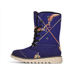 Astrological Sagittarius Sign Print Winter Boots