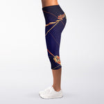Astrological Sagittarius Sign Print Women's Capri Leggings