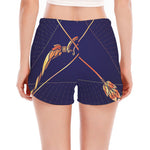Astrological Sagittarius Sign Print Women's Split Running Shorts