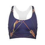 Astrological Sagittarius Sign Print Women's Sports Bra
