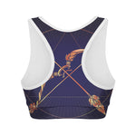 Astrological Sagittarius Sign Print Women's Sports Bra