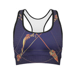 Astrological Sagittarius Sign Print Women's Sports Bra