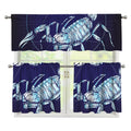 Astrological Scorpio Sign Print 3 Piece Kitchen Curtains