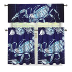 Astrological Scorpio Sign Print 3 Piece Kitchen Curtains