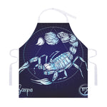 Astrological Scorpio Sign Print Adjustable Apron