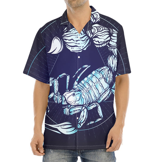 Astrological Scorpio Sign Print Aloha Shirt