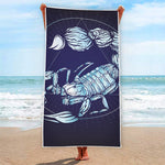 Astrological Scorpio Sign Print Beach Towel