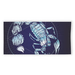 Astrological Scorpio Sign Print Beach Towel