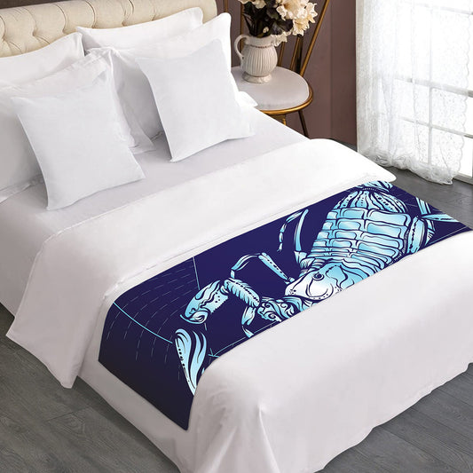 Astrological Scorpio Sign Print Bed Runner