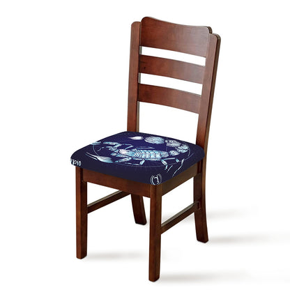 Astrological Scorpio Sign Print Chair Cushion Cover