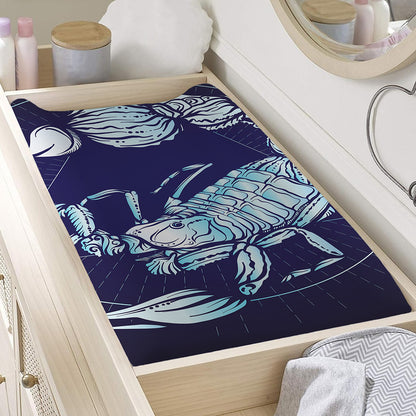 Astrological Scorpio Sign Print Changing Pad Cover