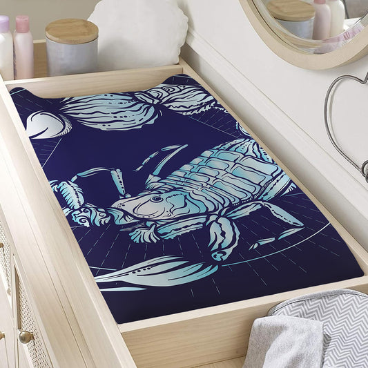 Astrological Scorpio Sign Print Changing Pad Cover